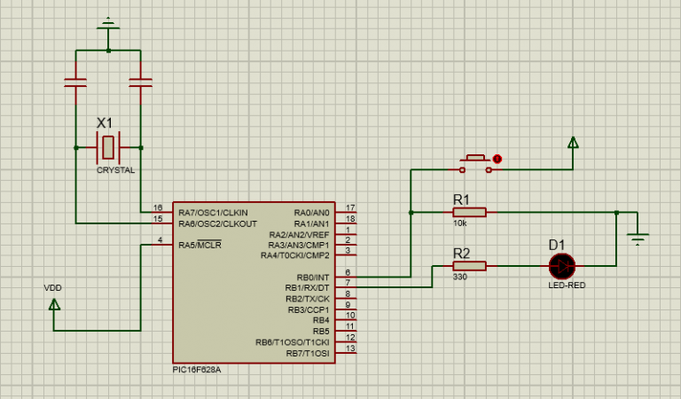 Proteus Örnek Devre – Pic Programlama ve Elektronik Devreler